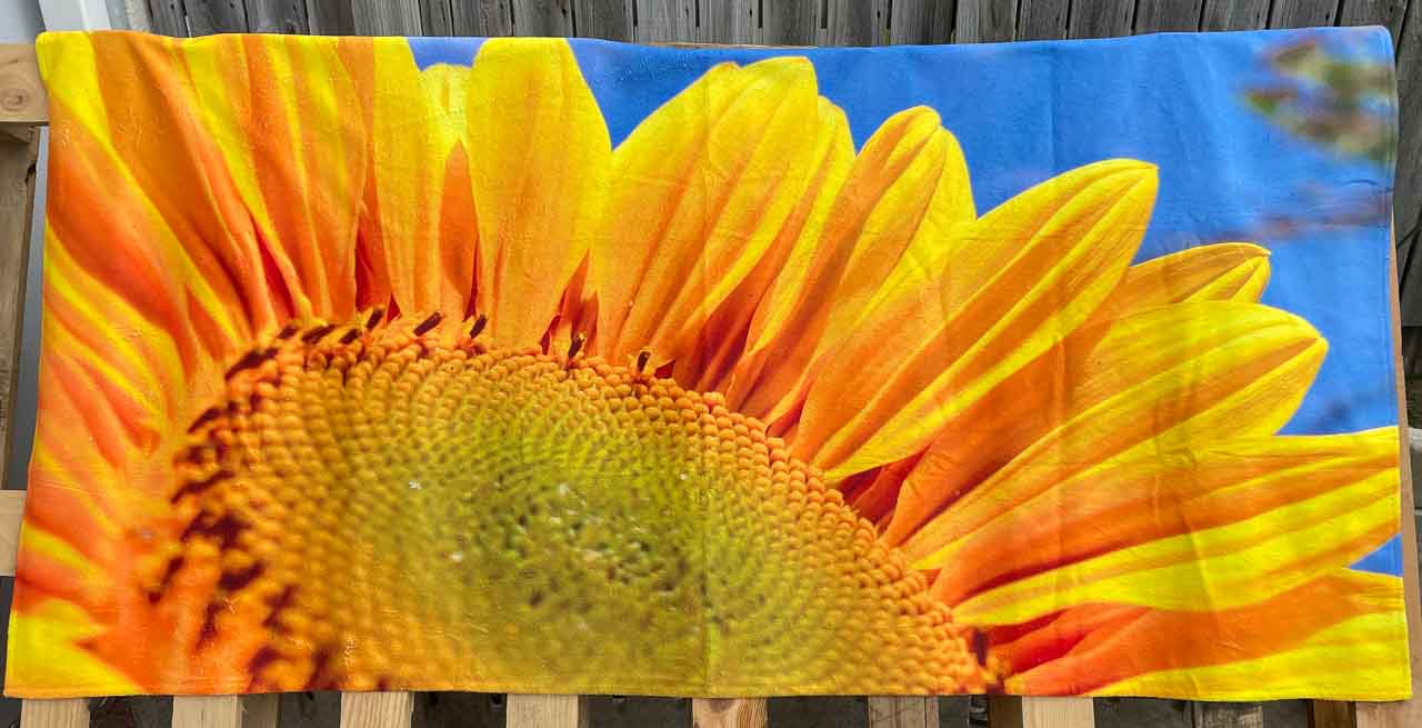 Sunflower towel